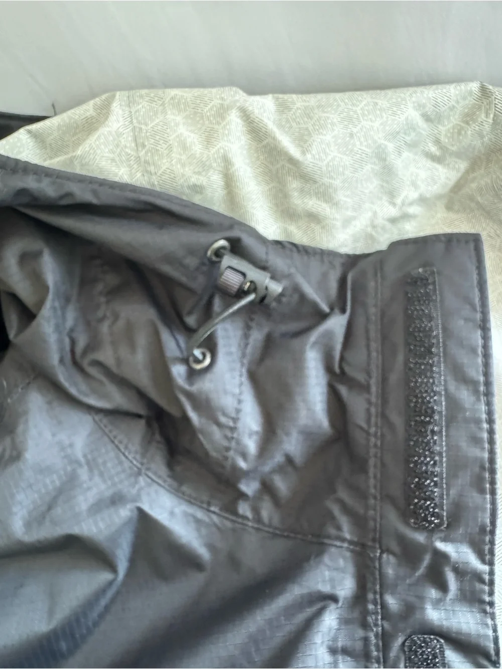 The North Face Black Shell Jacket with Yellow Trim Men’s XL NWOT